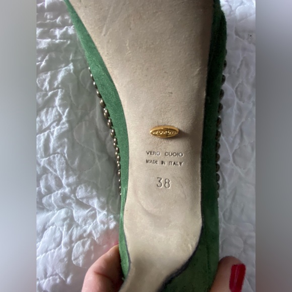 Sergio Rossi Suede Pump Size 38 - Picture 10 of 12